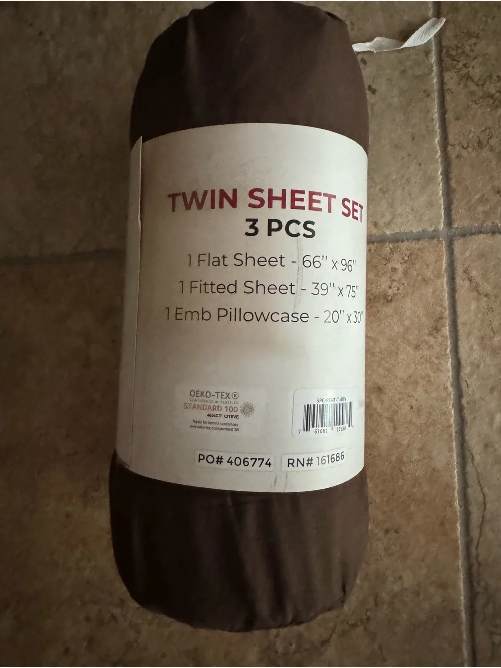 Sheet Set - Brown Twin NWT